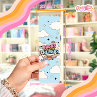 Load image into Gallery viewer, Books are Therapy Bookmark
