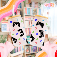 Load image into Gallery viewer, Gamer Glass Cup
