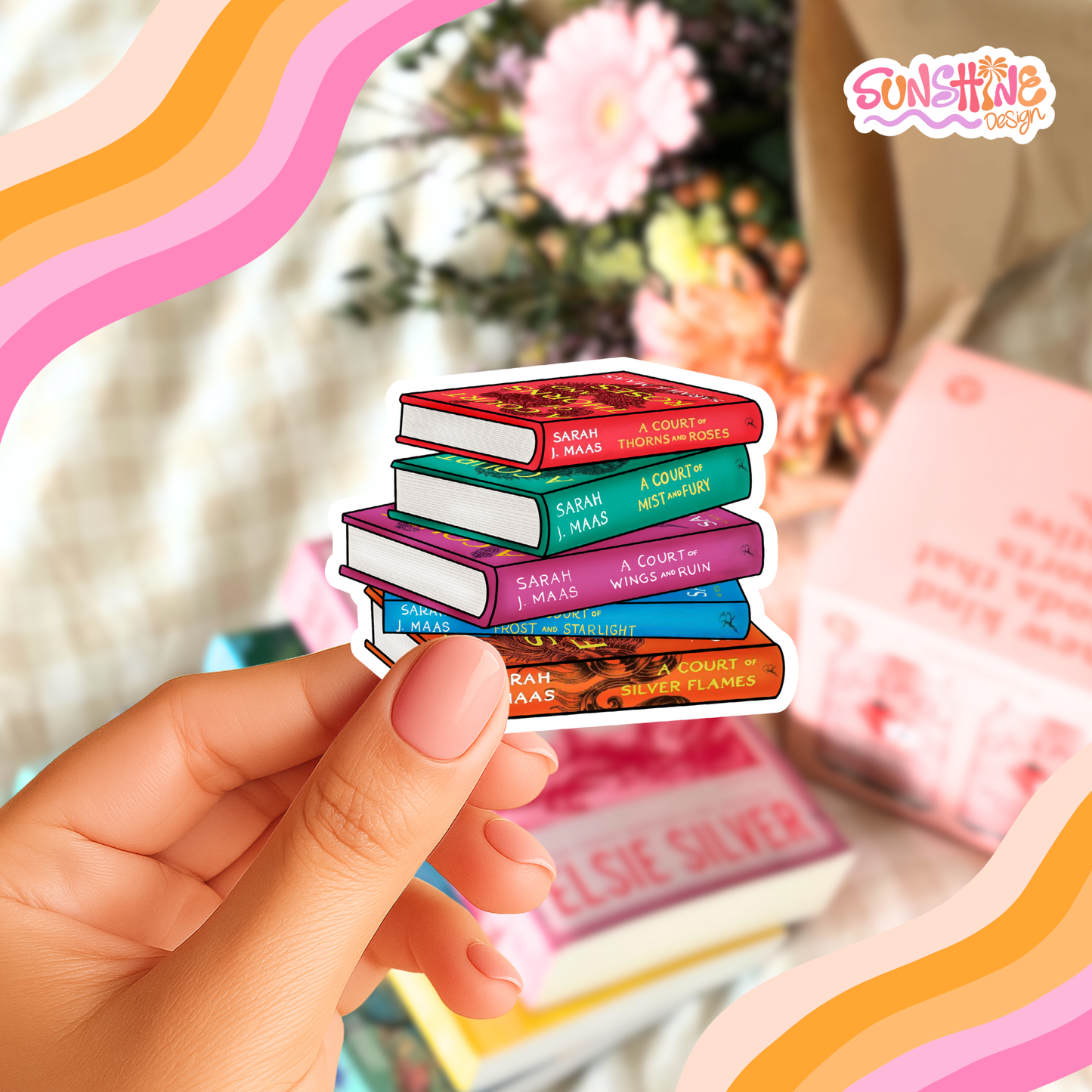 Autocolante de livros de magia Acotar