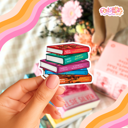 Autocolante de livros de magia Acotar