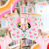 Load image into Gallery viewer, Powerpuff Girls Glass Cup
