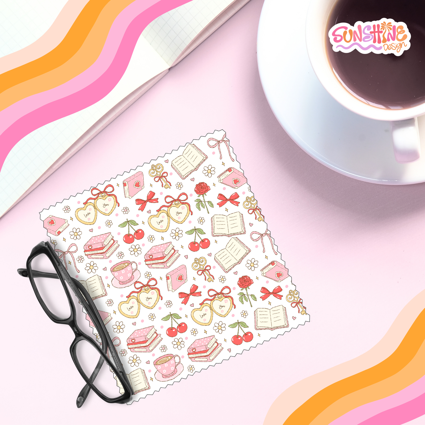 Pano para óculos Coquette