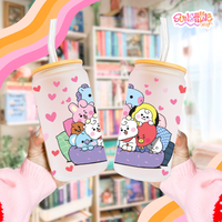 Load image into Gallery viewer, BTS Glass Cup
