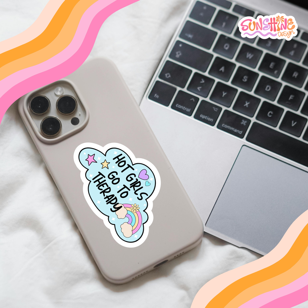 Girls Go to Therapy Sticker