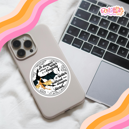 Autocolante Dragão e Cavaleiro