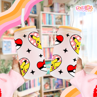 Load image into Gallery viewer, Electric Heart Glass Cup
