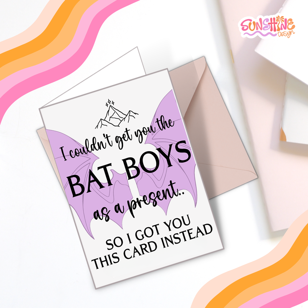 Bat Boys Birthday Card