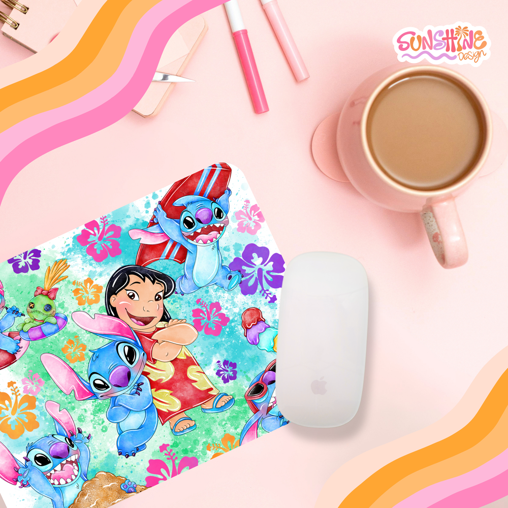 Aloha Stitch Mouse Pad