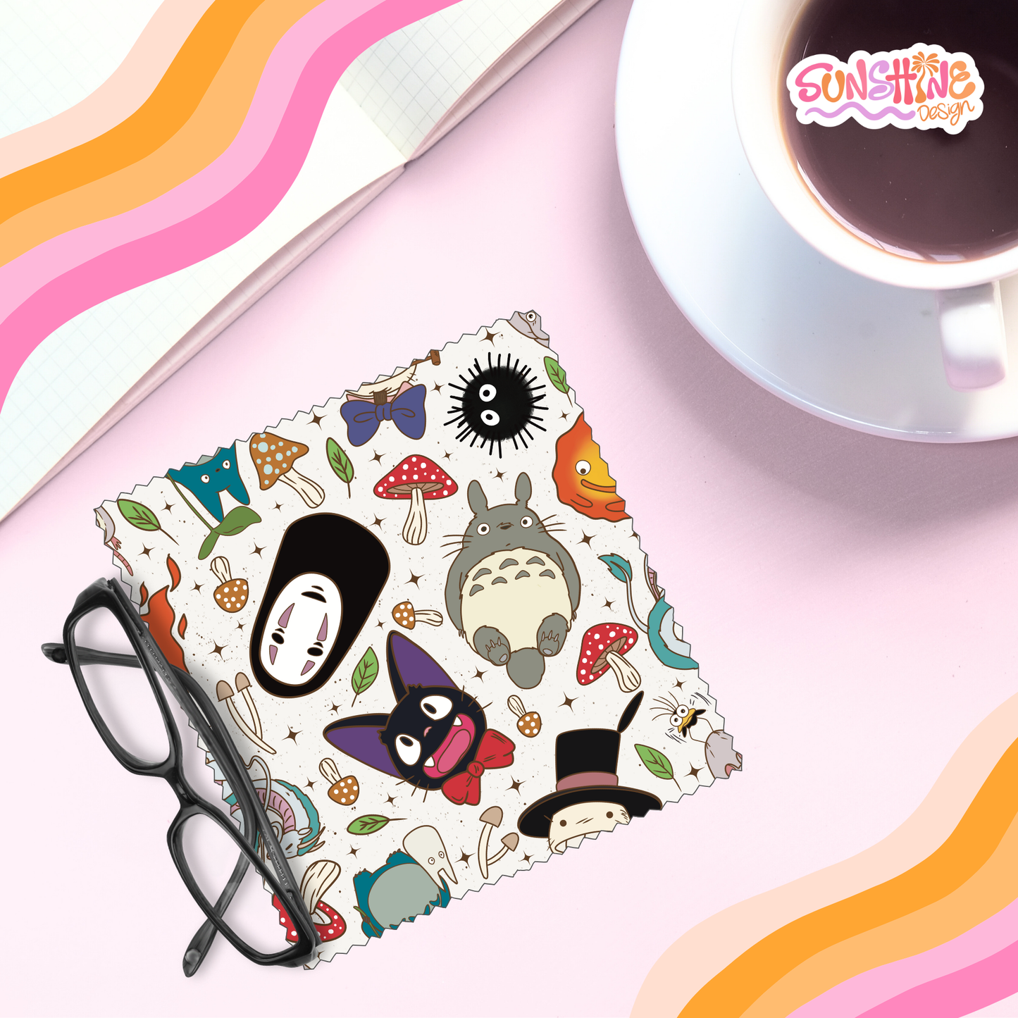 Paño para gafas de Ghibli Studio