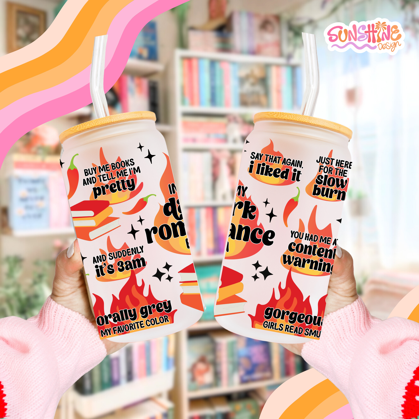 Taça de Vidro Romance Sombrio