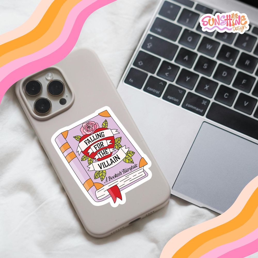 Falling For Villians Sticker