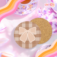 Load image into Gallery viewer, Almond Bow Coaster

