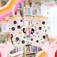 Load image into Gallery viewer, Soot Sprites Glass Cup
