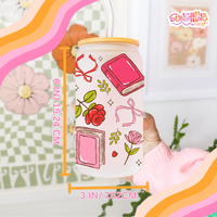 Load image into Gallery viewer, Romance in Bloom Glass Cup

