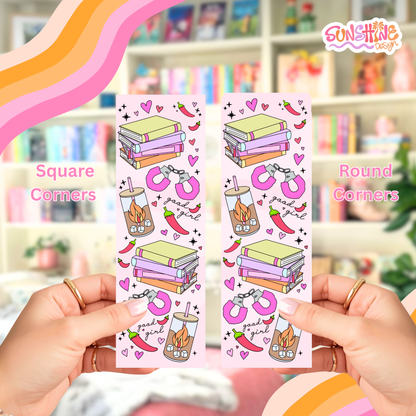 Pink Spicy Romance Bookmark