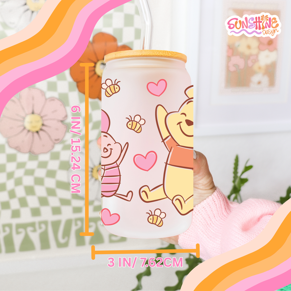Winnie Pooh Glass Cup