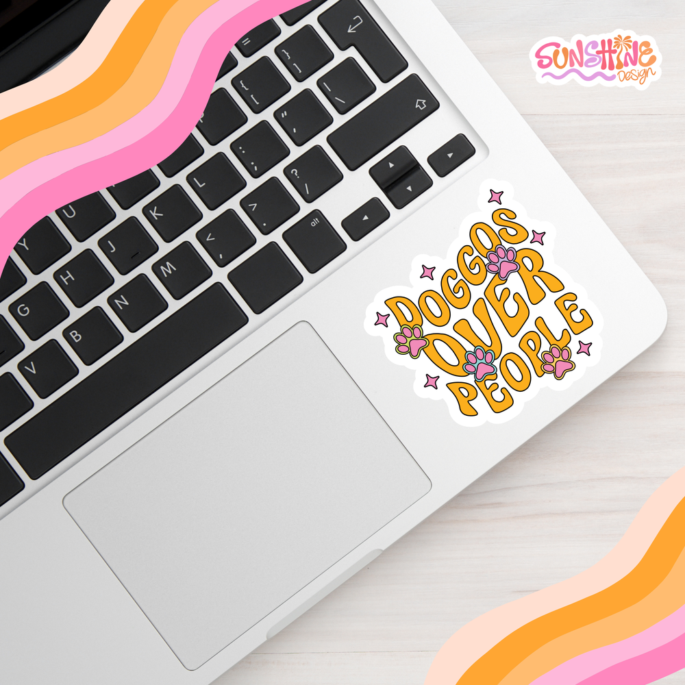 Dogs Over People Sticker