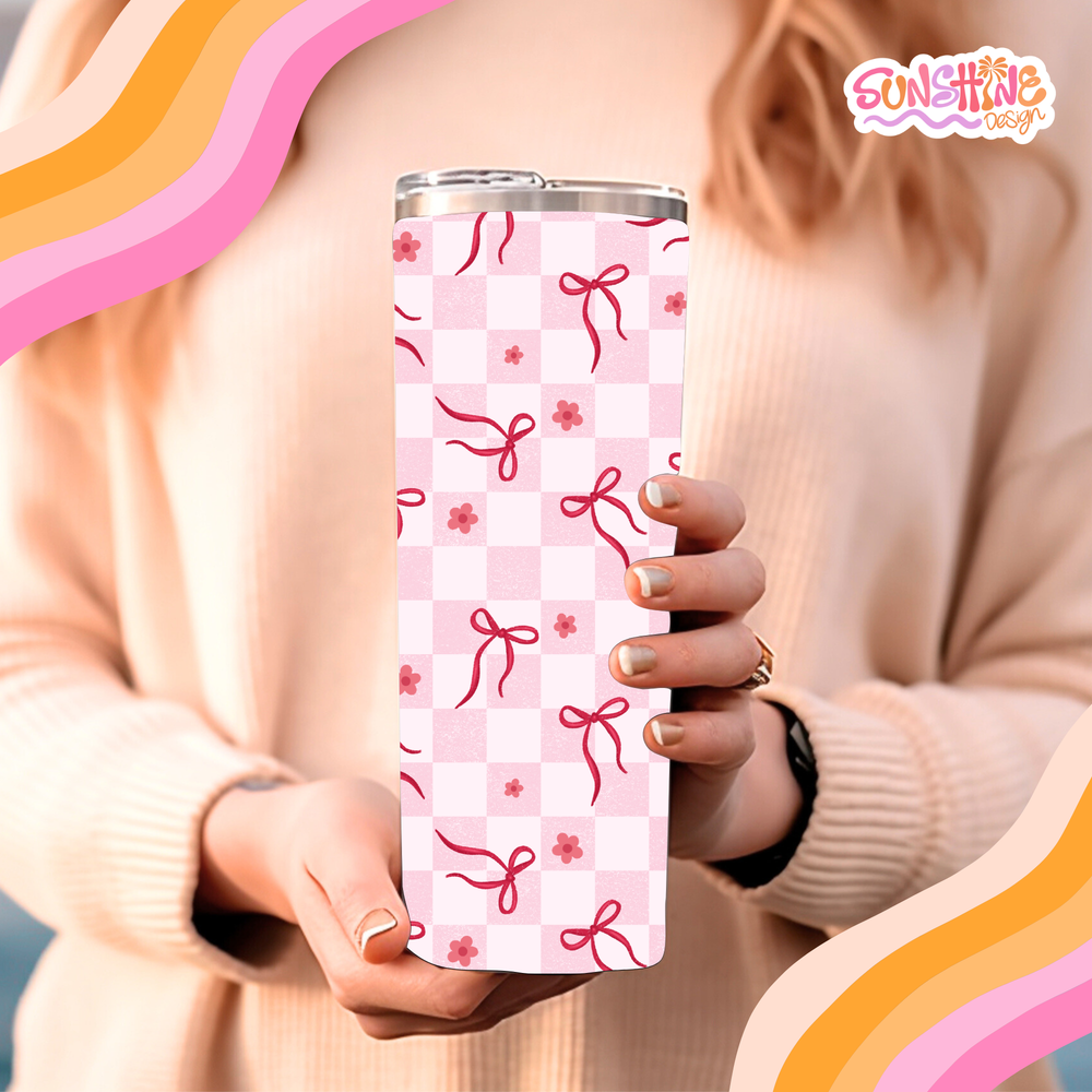 Pink Bow Tumbler