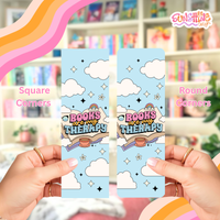 Load image into Gallery viewer, Books are Therapy Bookmark
