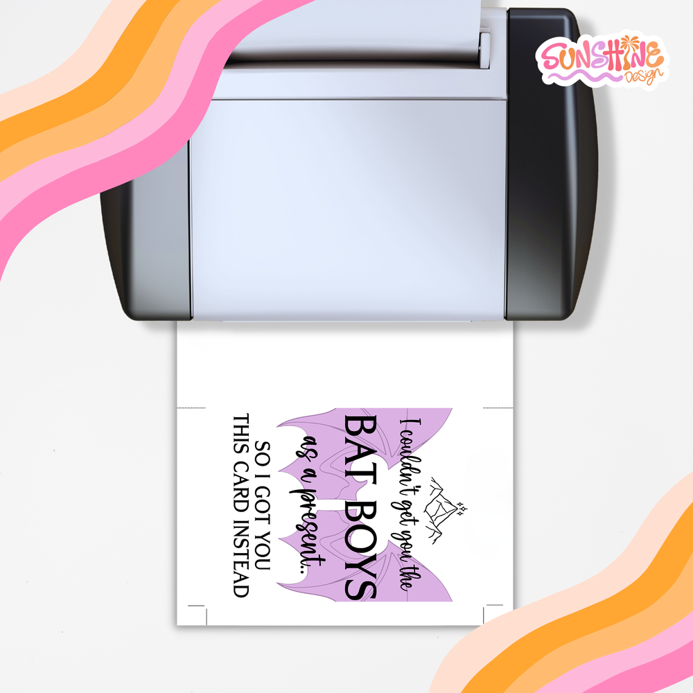 Bat Boys Birthday Card