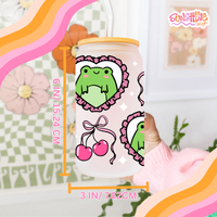 Load image into Gallery viewer, Cute Froggie Glass Cup
