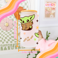 Load image into Gallery viewer, This is Yoda Glass Cup
