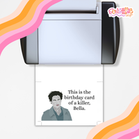 Load image into Gallery viewer, Sparkly Vampire Birthday Card
