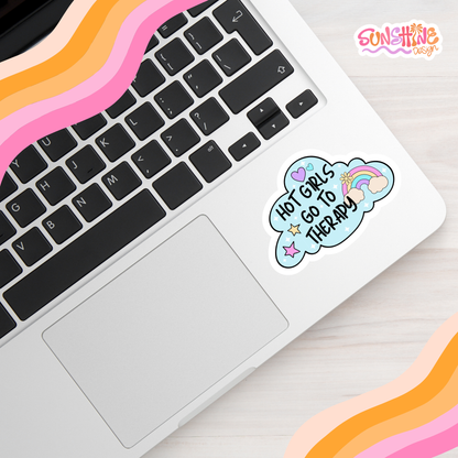 Autocolante "Meninas vão à terapia"