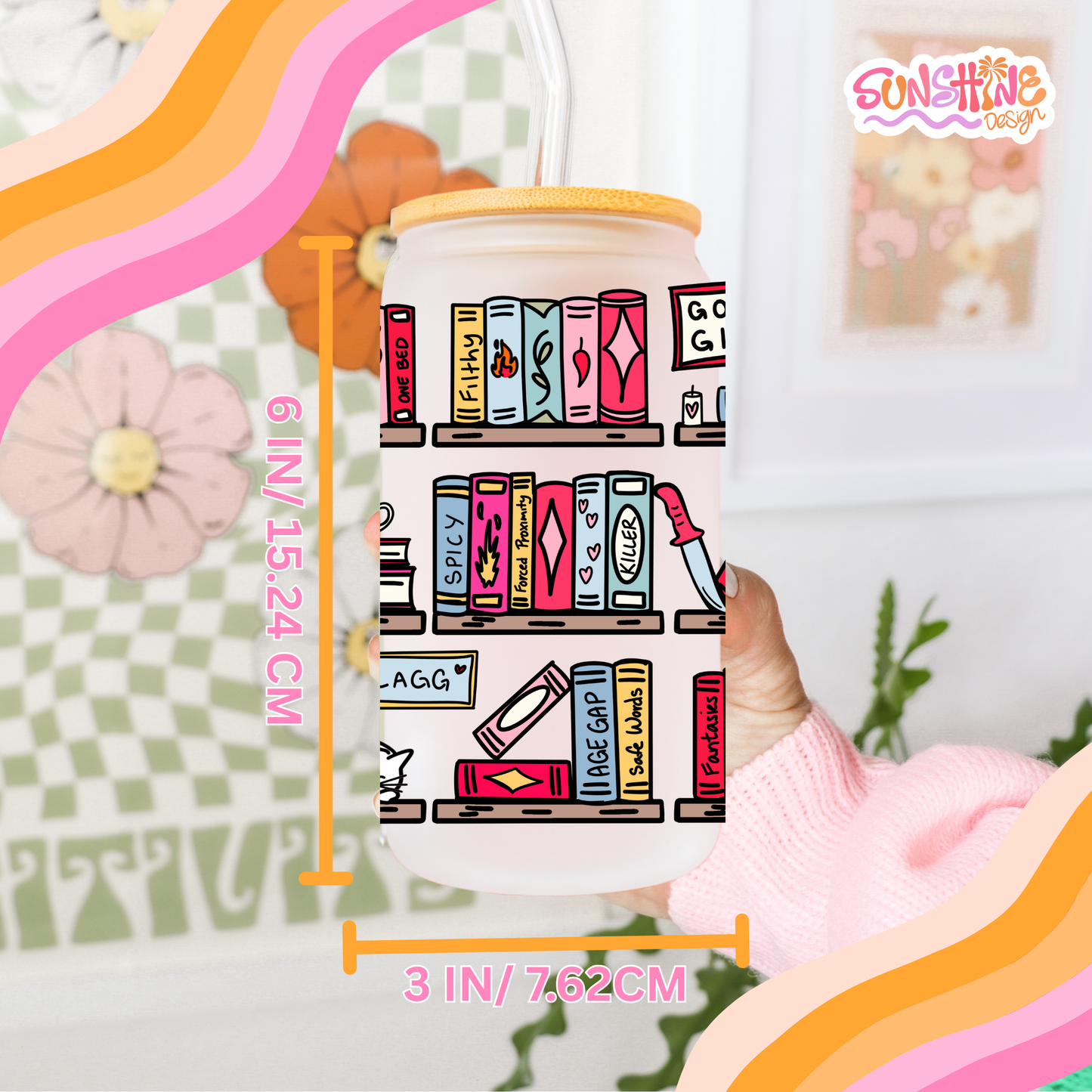 Copo de vidro Cozy Reads