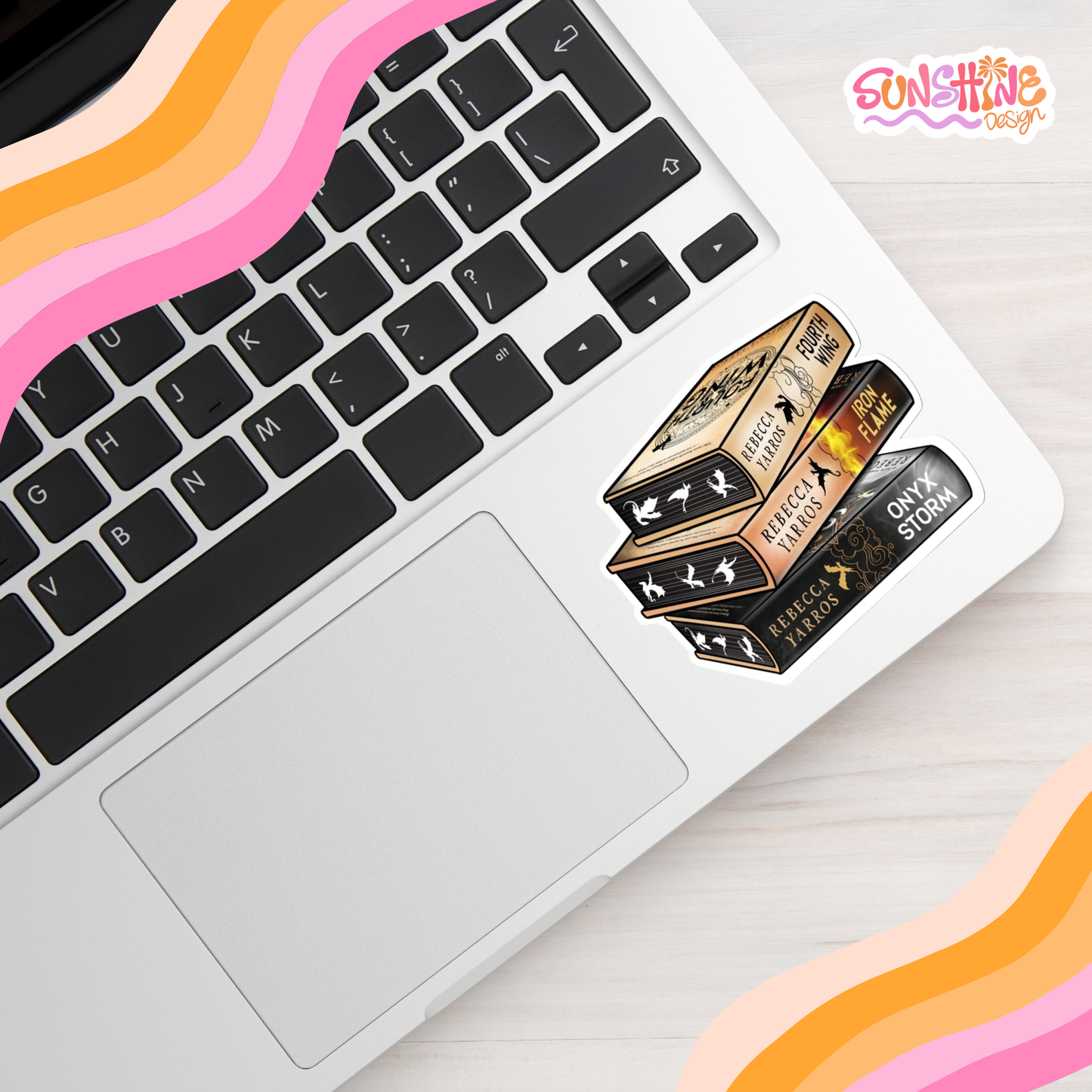 Autocolante da Fourth Wing Books