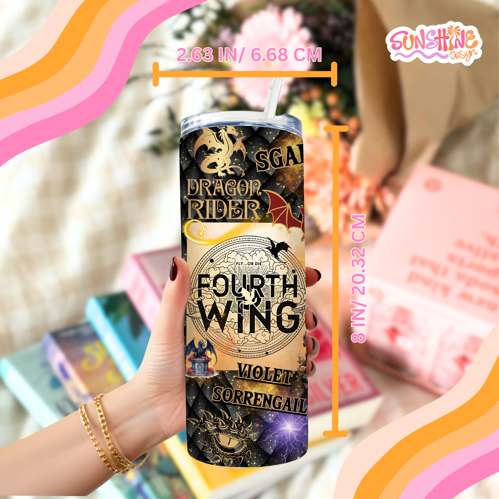 Fourth Wing Saga Tumbler