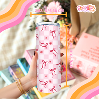 Load image into Gallery viewer, Pink Bow Tumbler
