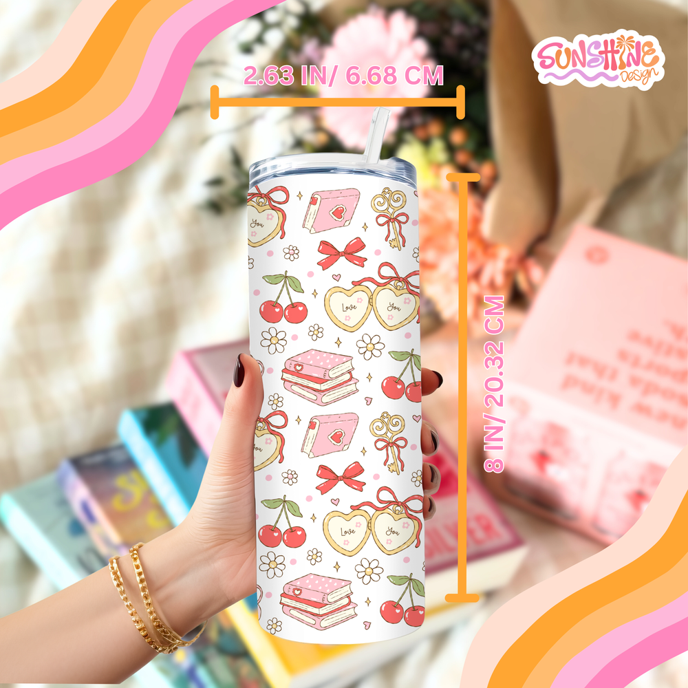 Romantic Bookish Tumbler